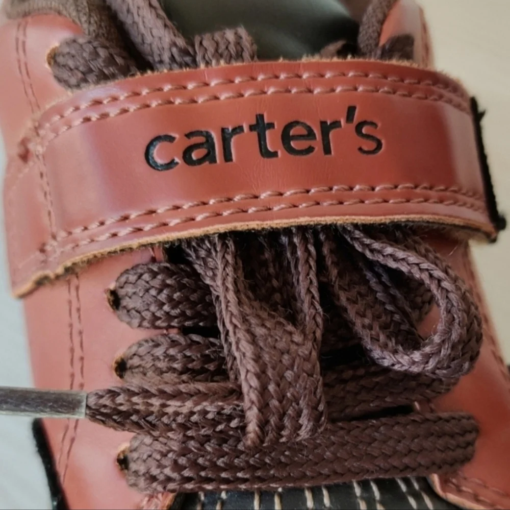 Carter's Benelli Toddler Boy's  Brown Sneaker shoes Size 9